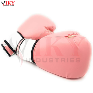 Gants de boxe de qualité supérieure, légers, prix de gros, durables, tendance, service OEM ODM, marque personnalisée, rose pastel et blanc - Product Image 3