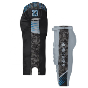 Vente en gros : Tenue de club de football américain personnalisée avec impression par sublimation, comprenant un maillot rembourré en twill et un pantalon à boucles, avec impression initiale personnalisée - Product Image 4