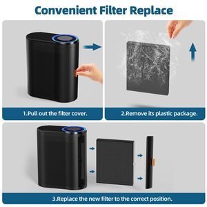 Purificatore d'Aria Domestico Ultra Silenzioso con Funzione Automatica e Modalità Notturna, Depuratore per Polvere, Peli di Animali, Fumo, Filtro HEPA di Grado H13 - Product Image 5