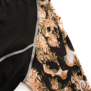 Camiseta de Compresión de Manga Larga Unisex para MMA y BJJ, con Estampado de Calavera, de Secado Rápido, Transpirable, para Entrenamiento en el Gimnasio, con Logotipo Personalizado - Product Image 3