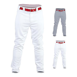 <b>Baseball</b> Pants Full Length Semi Relaxed Fit Youth Sizes Solid Color Athletic Performance Uniform Bottoms Durable Comfortable - Product Image 1