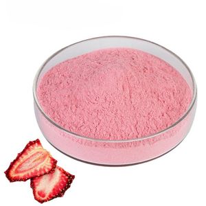 Poudre de fraises séchées naturelles OEM 100% pure, super-aliment pour la pâtisserie, les smoothies, les glaces et les mélanges de boissons - Product Image 3
