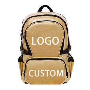 New Arrival Waterproof Portable Anti-Theft Cheerleading Glitter <b>Backpack</b> Girls PU Travel Custom OEM Cheerleader School Bag - Product Image 1