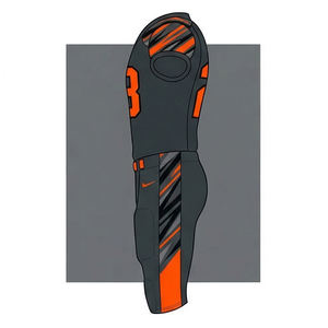 Uniforme de Fútbol Americano Sublimado Personalizado por el Fabricante, Jersey Profesional para el Día del Partido, Conjunto Completo para Adultos, Pantalones Cortos, Nombre del Equipo Personalizado - Product Image 3