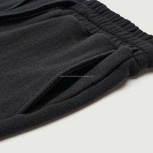 Unisex Vintage French Terry <b>Jogger</b> <b>Shorts</b> Custom Workout Quick-Dry Sweat <b>Short</b> Sun Faded 360gsm Cotton Solid Pattern - Product Image 2