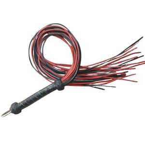 Fouet en cuir de mouton fait main avec boucle en acier et largeur de 2,5 cm pour un poids équilibré et un impact précis - Product Image 1