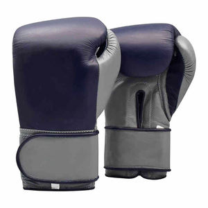 Gants de boxe en cuir de haute qualité, 14 oz, antidérapants, professionnels, à lacets, avec logo personnalisé pour utilisation en salle de sport - Product Image 1