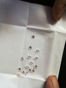 Original 100% blanc pur naturel 2.55mm VVS clarté G-H couleur 1.00 CT dames goutte cerceau bijoux 100% Original 100% diamant en vrac - Product Image 3