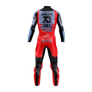 ชุดแข่งหนังแท้ Alex Marquez Rucati Gresini 1 ชิ้น หนังวัว/จิงโจ้ สำหรับขี่มอเตอร์ไซค์/แข่งรถ/จักรยานยนต์ พร้อมมาตรฐาน CE - Product Image 2