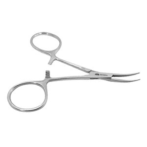 Pinces Adson et pinces Kocher en acier inoxydable dentelées et courbées pour la dissection des tissus mous, fournitures médicales manuelles - Product Image 5