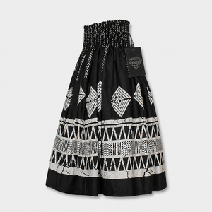 100% Cotton High Quality Women Natural Waist Custom Lightweight Breathable Hawaiian Flared Skirt Tropical Aloha Beach - Product Image 3