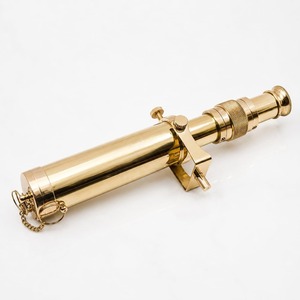 Telescopio Náutico Vintage de Latón Chapado en Oro con Trípode de Madera, 10 Pulgadas, Aumento 5X, Grabado Láser para Decoración del Hogar - Product Image 2