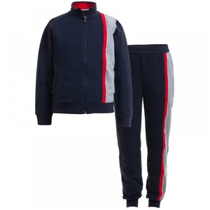FLY FIT Survêtement pour homme, décontracté, uni, coupe ajustée, vêtements de sport, gym, fitness, tissu technique en polaire respirant, léger, coupe-vent, écologique - Product Image 2
