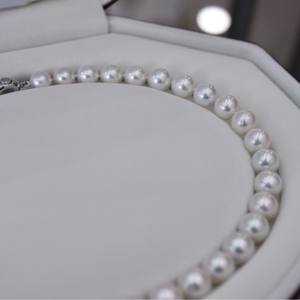 Collier de perles Zhuji Aobai 2025, 10-12 mm, perles d'eau douce Edison, forte luminosité, boucle en argent S925 - Product Image 1
