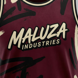 Uniforme de Baloncesto MALUZA Streetwear, Conjunto de Jersey y Pantalones Cortos con Diseño de Grafiti Personalizado, Malla Transpirable de Alta Calidad, Tallas Grandes - Product Image 5