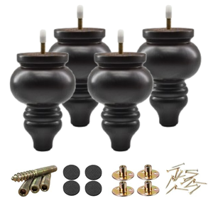 ขาเฟอร์นิเจอร์ไม้แกะสลักแบบคลาสสิก ขาโซฟาไม้เนื้อแข็ง ขาโต๊ะสไตล์วินเทจ ผลิตตามสั่ง OEM ผู้ผลิตเวียดนาม - Product Image 5