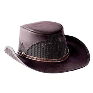 Sombreros de Vaquero de Cuero al por Mayor, Sombreros de Vaquero de Cuero Marrón Estilo Vintage Personalizados para Hombre, Proveedor Mayorista - Product Image 5