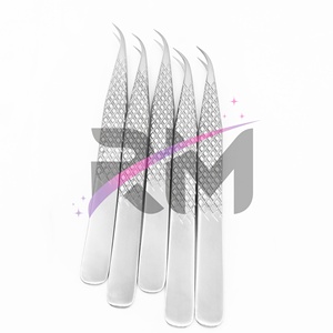 Pince à épiler RMI en argent avec logo personnalisé, pointe fine, en acier inoxydable durable, outil de pratique esthétique - Product Image 2