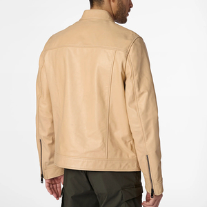 Nouvelle veste en cuir légère pour homme, hiver, avec logo sur le devant, coupe-vent et respirante, design OEM, haute qualité. - Product Image 2