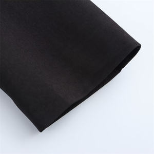 เสื้อสูทลำลองสีดำสำหรับผู้หญิงช่วงฤดูใบไม้ร่วง พร้อมเข็มขัดผูก ผลิตจากผ้าโพลีเอสเตอร์ระบายอากาศได้ดี - Product Image 2