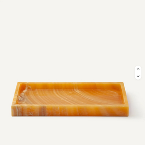 Plateau rectangulaire en onyx miel, plateau de service décoratif en pierre naturelle, plateau en onyx de luxe fait main, fournisseur en gros - Product Image 2