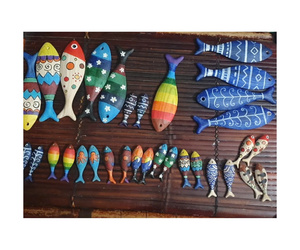Figuras de Peces de Madera al por Mayor, Modelo de Peces de Madera Hecho a Mano, Decoración Náutica Costera Natural para el Hogar, Fabricante de Vietnam - Product Image 5