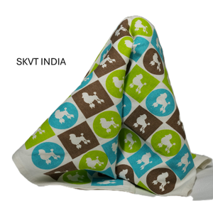 Serviette de cuisine en tissu de coton biologique à 100 %, motif floral, séchage rapide, impression numérique personnalisée, réutilisable, recyclable - Product Image 1