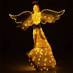 5.2 ft Pre-Lit Angel with Halo Christmas Lights Festive Christmas Decorations - Product Image 4