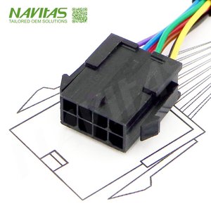 43025-0800 8 Pin Female Micro-Fit 3.0 Connector Wire Harness 26AWG OEM Custom Cable Assembly RoHS - Product Image 1
