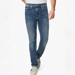 Jeans slim sur mesure en gros pour homme, denim bleu de haute qualité, jeans pour homme populaires - Product Image 1