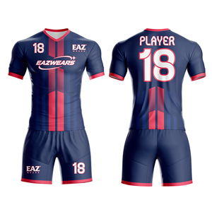 Tenue de football personnalisée imprimée, maillot et short de sublimation pour équipe, vêtements de sport athlétiques OEM ODM anti-humidité - Product Image 5