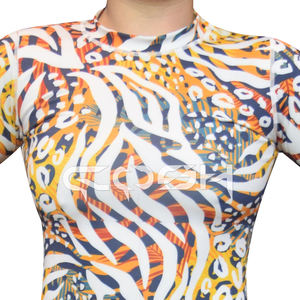 Traje de Artes Marciales de Cintura Alta para Mujer, con Spandex y Patrón Abstracto, para Entrenamiento, Ropa de Verano - Product Image 5