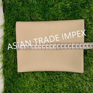 Minimalist Leather Pouch Bag Camel Color Envelope Clutch Premium Cowhide Sleeve Case <b>Magnetic</b> <b>Button</b> Closure Handcrafted Luxury - Product Image 5