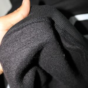 KASH BLACK <b>Mock</b> <b>Neck</b> Sweatshirt 100%WHITE Applique Embroidery wide <b>neck</b> Sweatshirt Finer Threads - Product Image 6