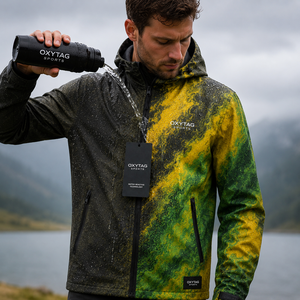 OXYTAG Men <b>Heat</b> Reactive Color Changing Windbreaker Waterproof Thermal Sensitive Gradient Sporty Outdoor Hooded Shell <b>Jacket</b> - Product Image 6