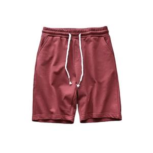 กางเกงออกกำลังกายขาสั้นสำหรับผู้ชายกางเกงขาสั้นออกกำลังกายผ้าโพลีเอสเตอร์พิมพ์ลายนูน100% ลายทางทึบดีไซน์ใหม่2025 - Product Image 2