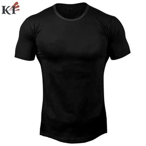 Camiseta de hombre al por mayor con logo personalizado impreso, 100% algodón, cuello redondo, corte holgado, servicio OEM personalizado, camiseta de color sólido para hombre - Product Image 3