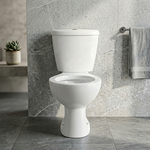 ชุดสุขภัณฑ์ห้องน้ำแบบ Washdown EWC เซรามิกคุณภาพสูง โถสุขภัณฑ์แบบสองชิ้น พร้อมฝารองนั่งปิดแบบนุ่มนวล - Product Image 2