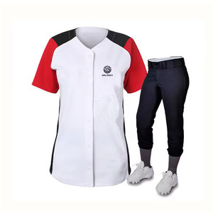 Customized Logo Light Weight Breathable Softball Uniform Oversized Cheap Price Wholesale Softball Uniform For Women - Product Image 1