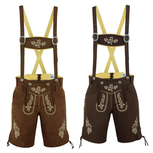 Men Bavarian Lederhosen Eco-Friendly Plus Size OEM Custom Oktoberfest German <b>Beer</b> Festival Cosplay Costume Pants - Product Image 5