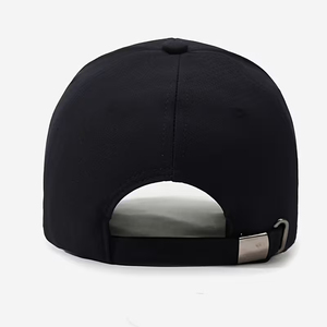 Casquette noire à visière incurvée, casquette snapback à calotte rigide, toutes saisons, pour le sport en plein air, style vintage. - Product Image 3