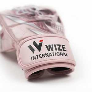 ถุงมือ MMA WIZE INTERNATIONAL แบบเต็มนิ้ว หนัง PU ปิดด้วยเวลโคร สำหรับทุกเพศ ลายหัวกะโหลกสีชมพู สำหรับศิลปะการต่อสู้ MMA - Product Image 4