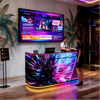 Layar LED GOB P1.8 Indoor, Layar LED Kustom untuk Meja DJ KTV, Display LED untuk Dekorasi Panggung Disko dan Bar
