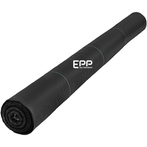 Geotextil tejido PP de la mejor calidad, cubierta de suelo agrícola, tela tejida de polietileno negro, estera de malezas, valla de limo de alta densidad - Product Image 5