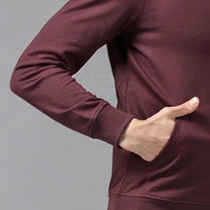 เสื้อฮู้ดแบบสวมหัวสำหรับผู้ชายเสื้อฮู้ดแบบสวมหัวสำหรับผู้ชายสไตล์ที่เป็นเอกลักษณ์ระบายอากาศได้พื้นฐาน - Product Image 4