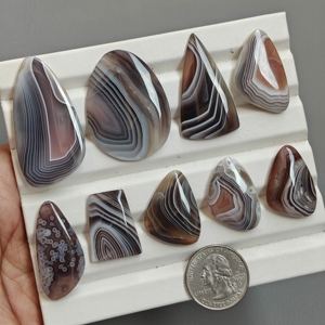 Lote de Cabujones de Ágata Natural de Botsuana, Formas Mixtas, Tamaños Variados, Lote de Piedras Preciosas al por Mayor para la Fabricación de Joyas - Product Image 4