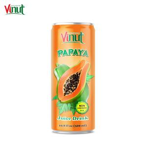 320ml Papaya Juice Drink OEM Private Label Canned <b>Beverage</b> by Vietnam Manufacturer Competitive Price - Product Image 1
