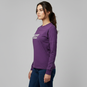 Camiseta de Manga Larga para Mujer, a la Moda, Hecha con el Mejor Material, Corte Ajustado Informal, Transpirable, Diseño Único, para Venta en Línea - Product Image 6
