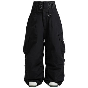 Pantalones de Lona para Mujer HANO 2024, Transpirables, con Costuras Decorativas, Cintura Media Elástica, con Cordones, Estilo Cargo, Pierna Recta - Product Image 6