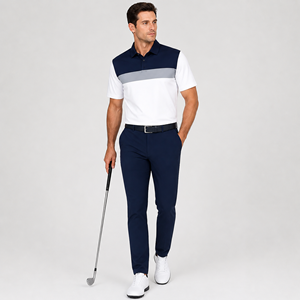 Los uniformes de golf son de tela transpirable de alta calidad para mayor comodidad en el campo, con diseños elegantes y personalizados y costuras duraderas. - Product Image 1